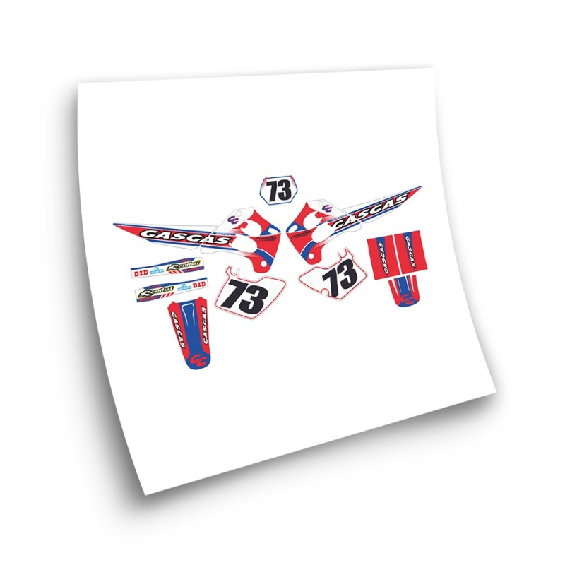 Gas Gas EC Mod2 Motorbike Stickers 1998-01 Red-Blue - Star Sam