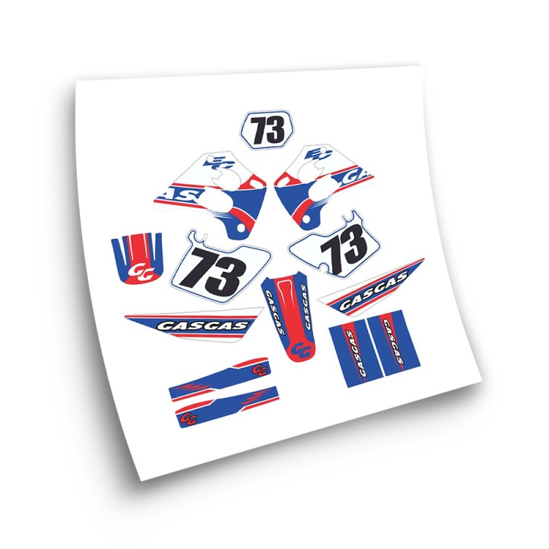 Gas Gas EC Mod3 Motorbike Stickers 1998-01 Blue-Red - Star Sam