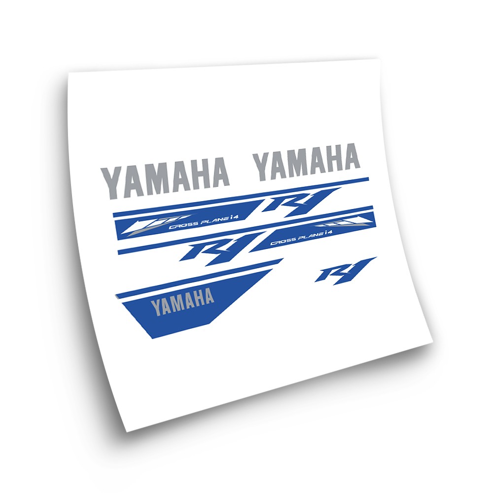 Autocollants Pour Motos Yamaha R1 Race Bleue 2014 - Star Sam