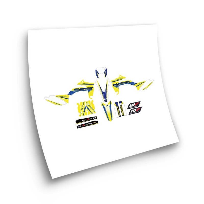 Sherco SE R Y SE F 3 Motorbike Stickers 2013-16 Yellow - Star Sam