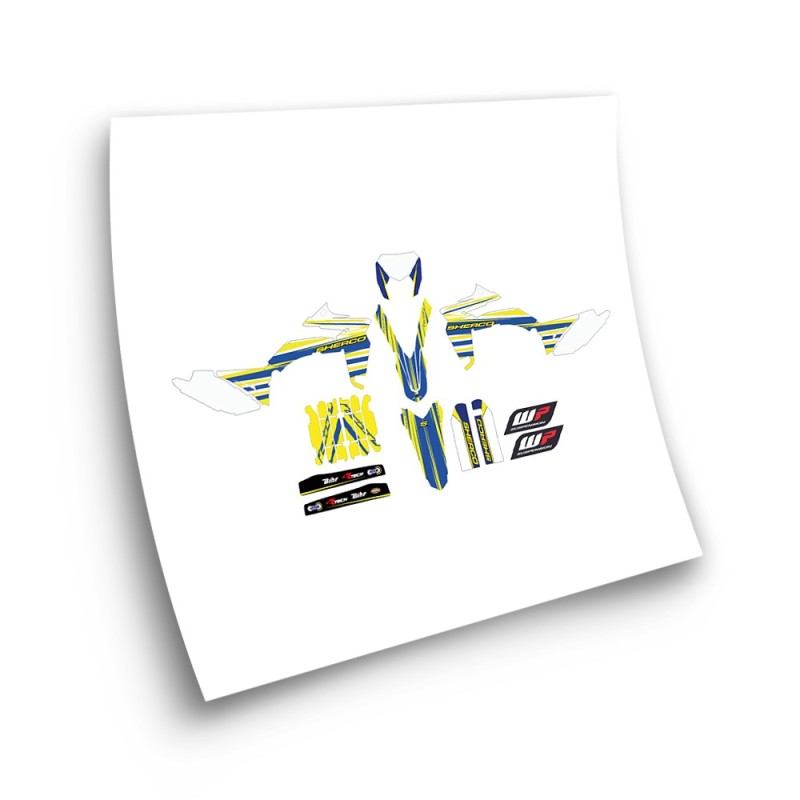 Sherco SE R Y SE F 4 Motorbike Stickers 2013-16 Yellow - Star Sam