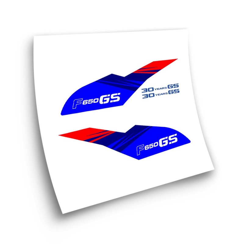 BMW F650 GS Motorbike Sticker Year 2010 Blue And Red - Star Sam