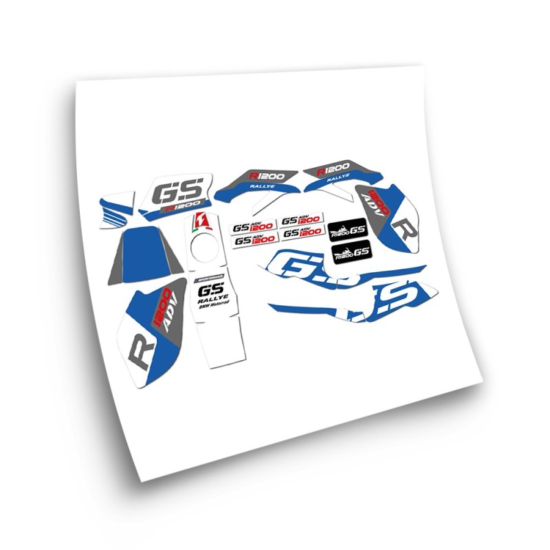 BMW GS R1200 Adventure Rally Motorbike Sticker - Star Sam