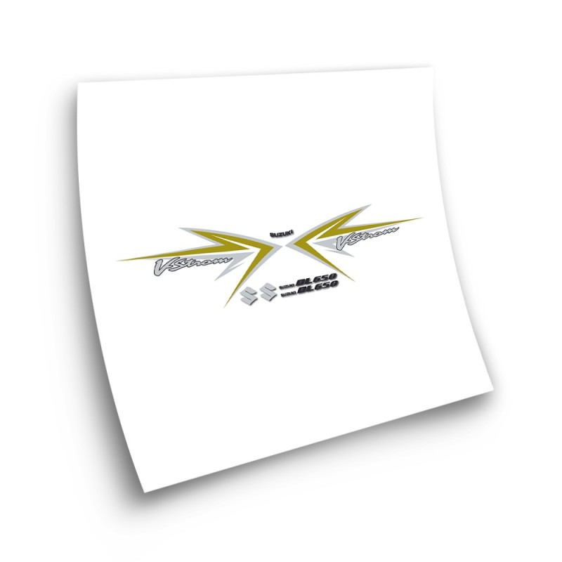 Stickers Moto Suzuki V-Strom dl 650 Ano 2009 Branco - Star Sam