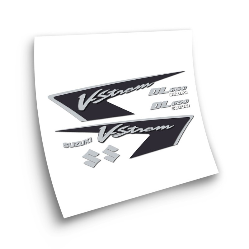 Suzuki V-Strom dl 650 Motorbike Stickers 2008 Black - Star Sam