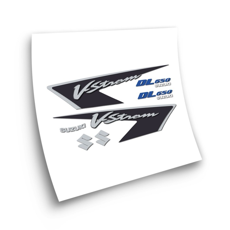 Stickers Moto Suzuki V-Strom dl 650 Ano 2008 Azul - Star Sam