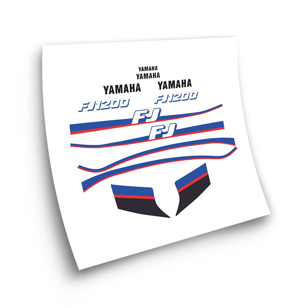 Adesivi Per Moto Da Strada Yamaha FJ 1200 1990 1991 blu - Star Sam