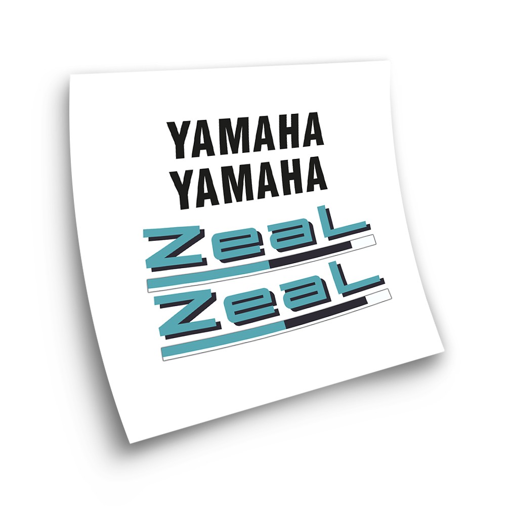Yamaha Black FZX 250 Zeal Kit Motorbike Stickers - Star Sam