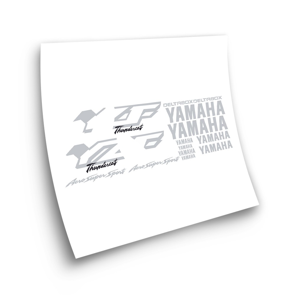 Yamaha YZF 600 R Motorrad Aufkleber  Schwarz-Grau - Star Sam