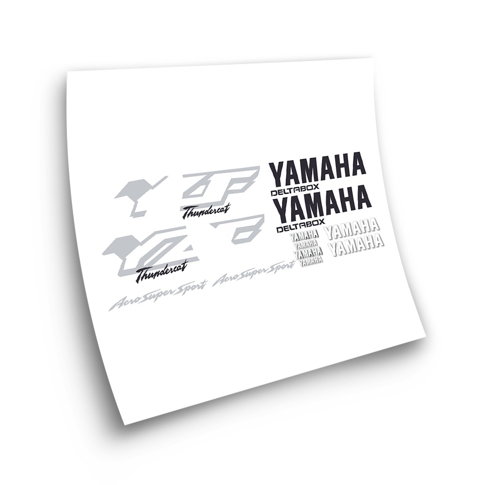 Yamaha YZF 600 R Motorbike Stickers Black-Yellow - Star Sam