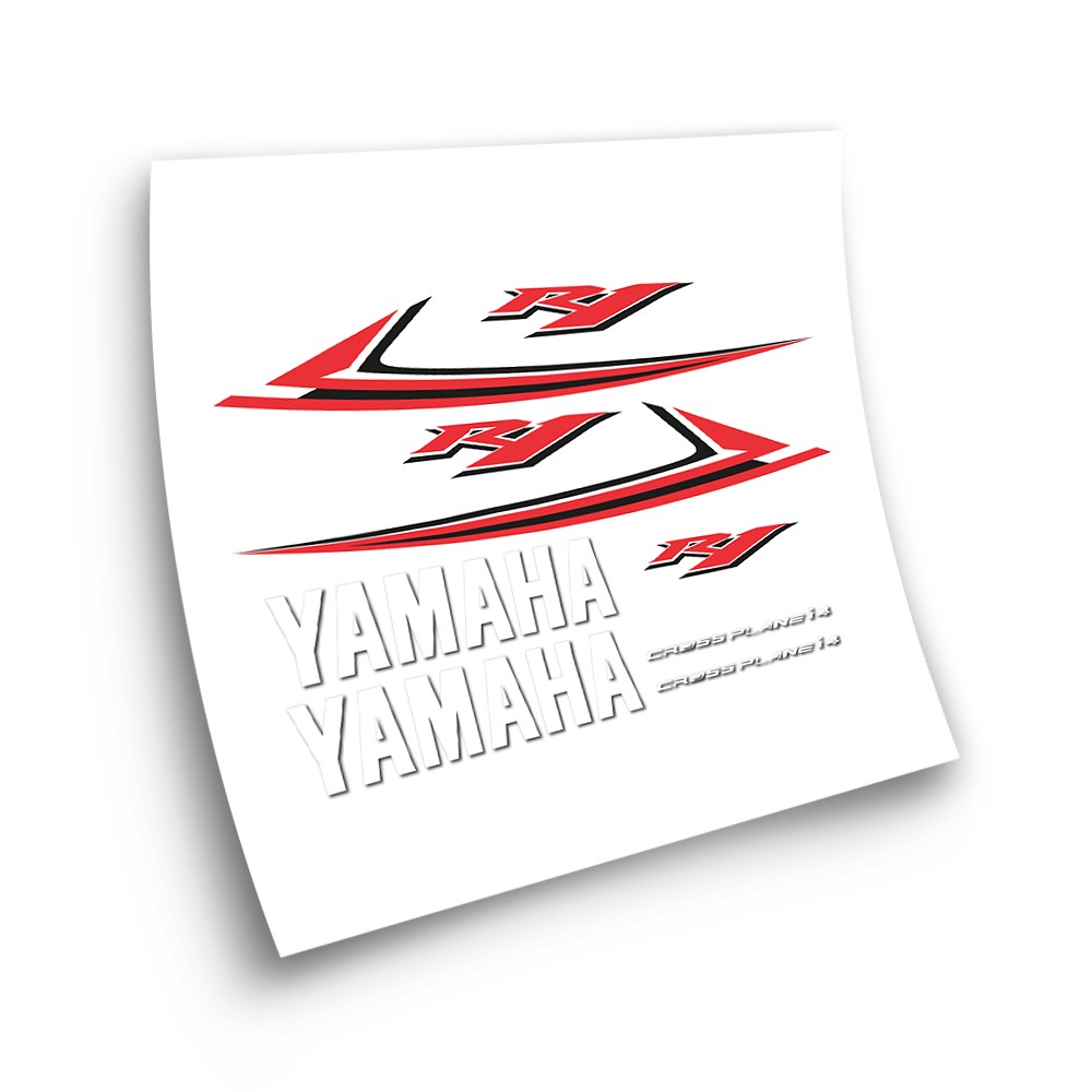 Yamaha YZF R1 Motorbike Stickers Year 2009 White - Star Sam