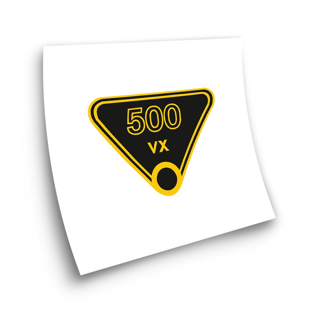JAPAUTO Triangular Adhesive XV Motorbike Stickers  - Star Sam