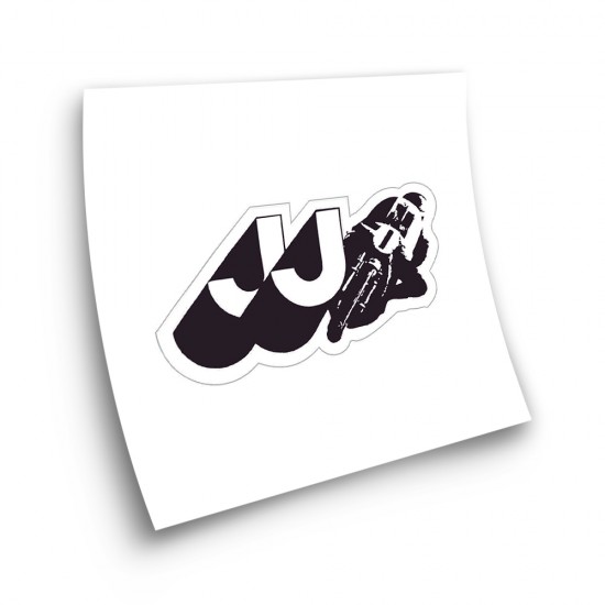COBAS JJ Klassieke Motorfietsstickers Zwarte Sticker - Ster Sam