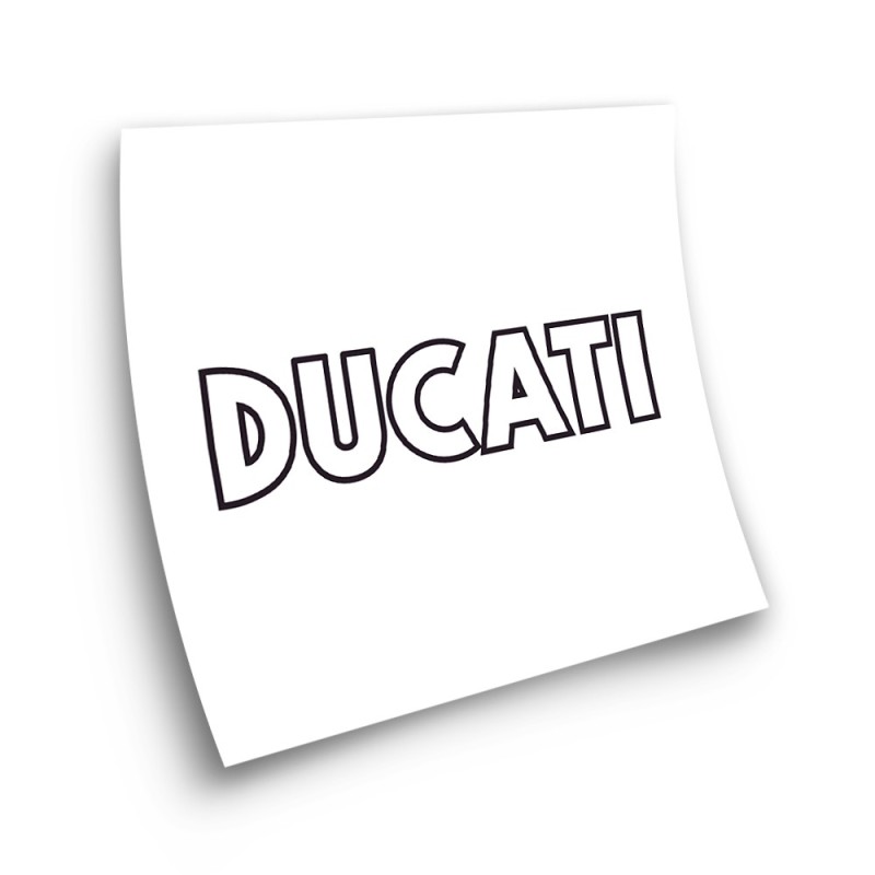 Autocollant Pour Motos Classique Ducati Reservoir Noir - Star Sam