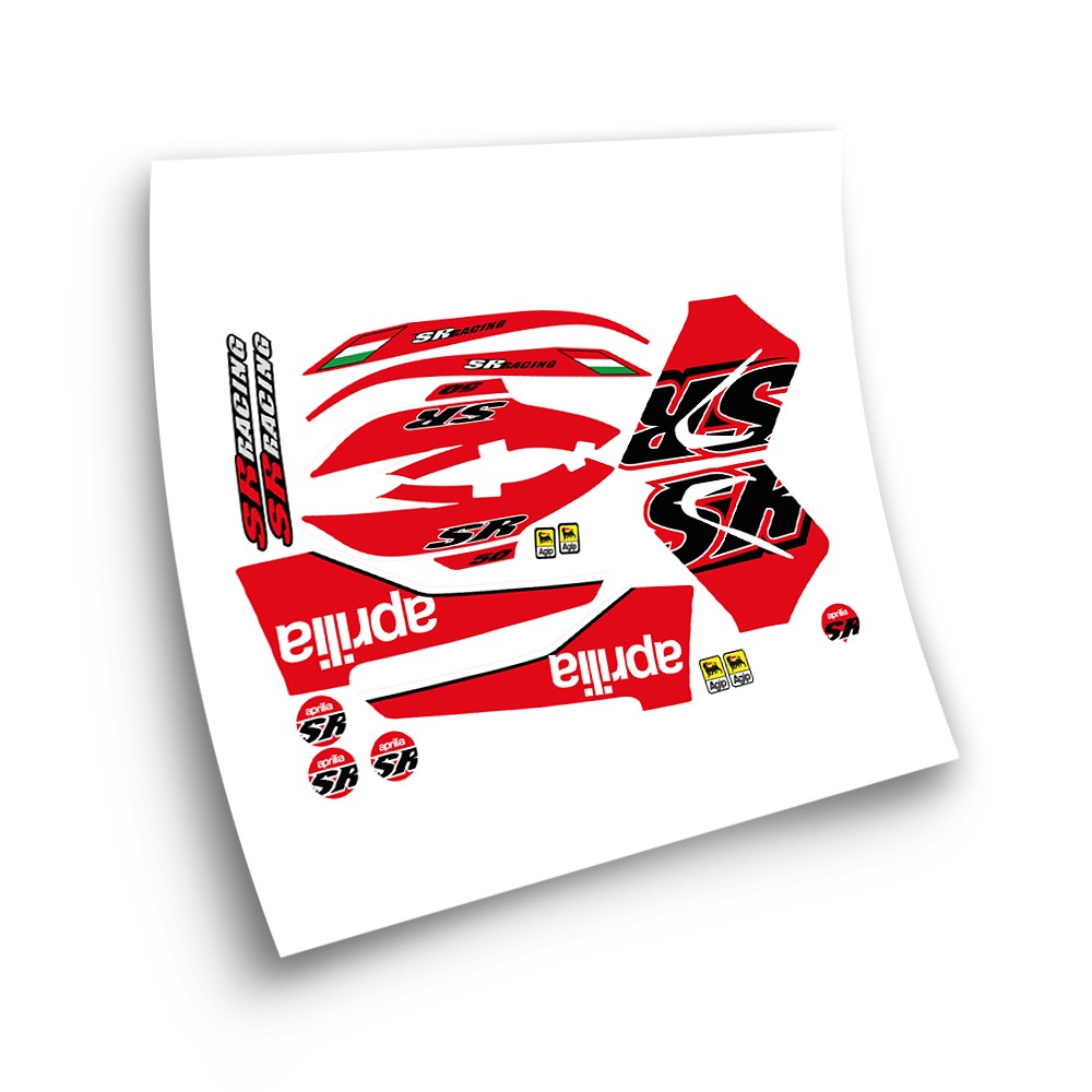 Aprilia SR 50 Racing Motorbike Stickers  Year 2010 - Star Sam