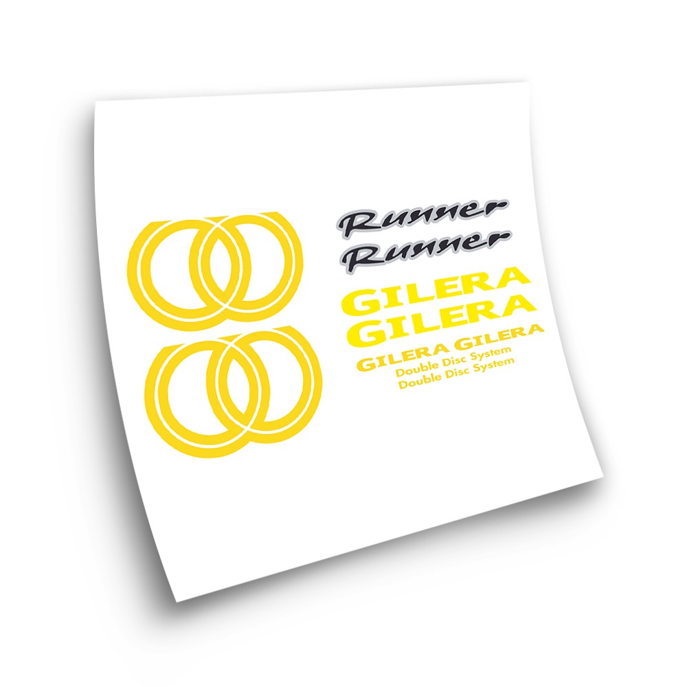 Gilera Yellow Kit Runner 1997 Motorbike Stickers - Star Sam