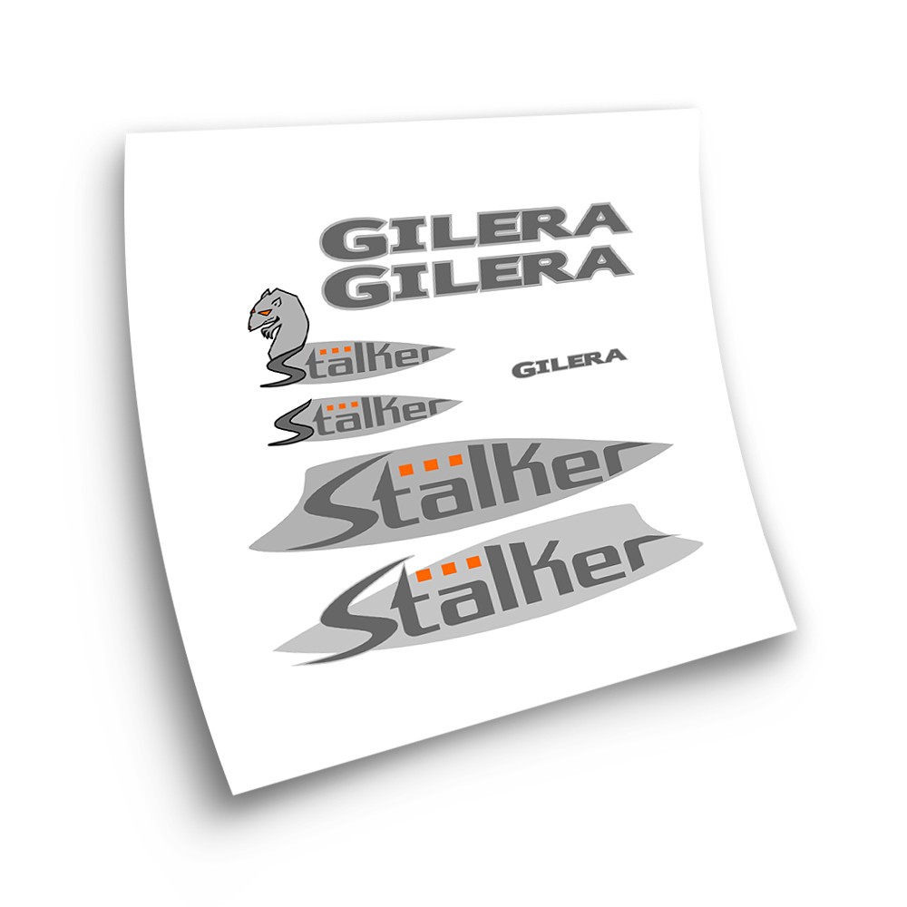 Gilera Grey Colour Kit Stalker 2 Motorbike Stickers - Star Sam