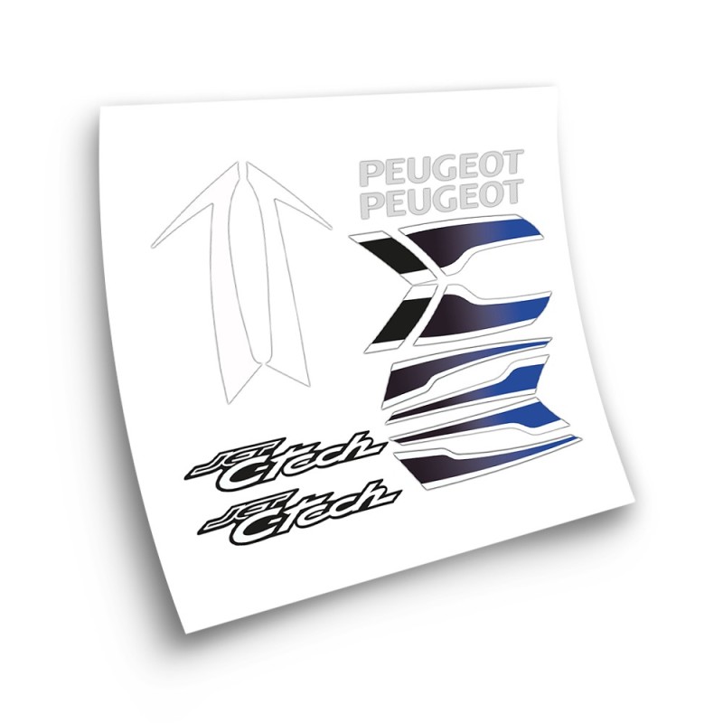 Peugeot Jet CTech Blue Scooter-kit Motorbike Stickers  - Star Sam