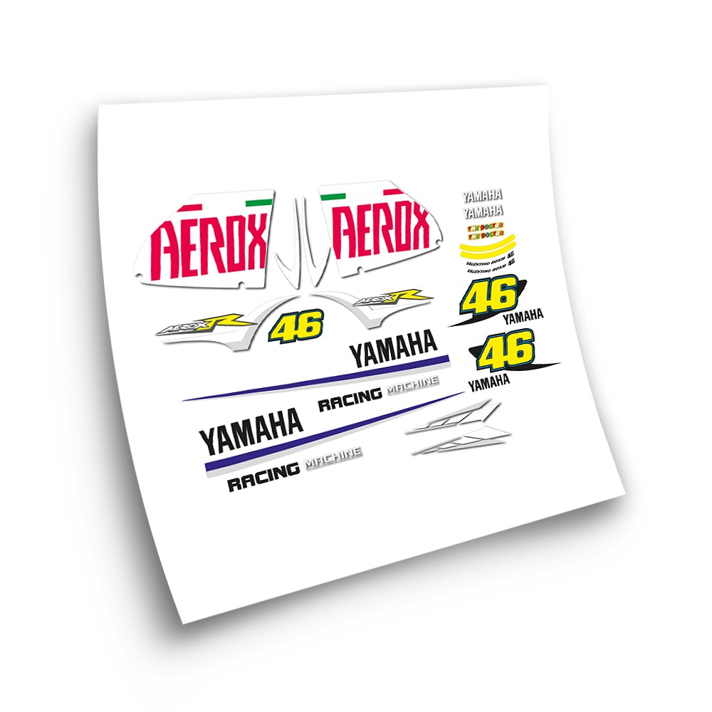 Yamaha Aerox Rossi Fiat Motorbike Stickers Year 2007 - Star Sam