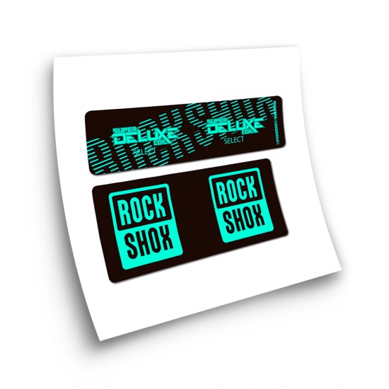 Naklejki na amortyzatory Rock Shox Super Delexe CoilL Select - Star Sam