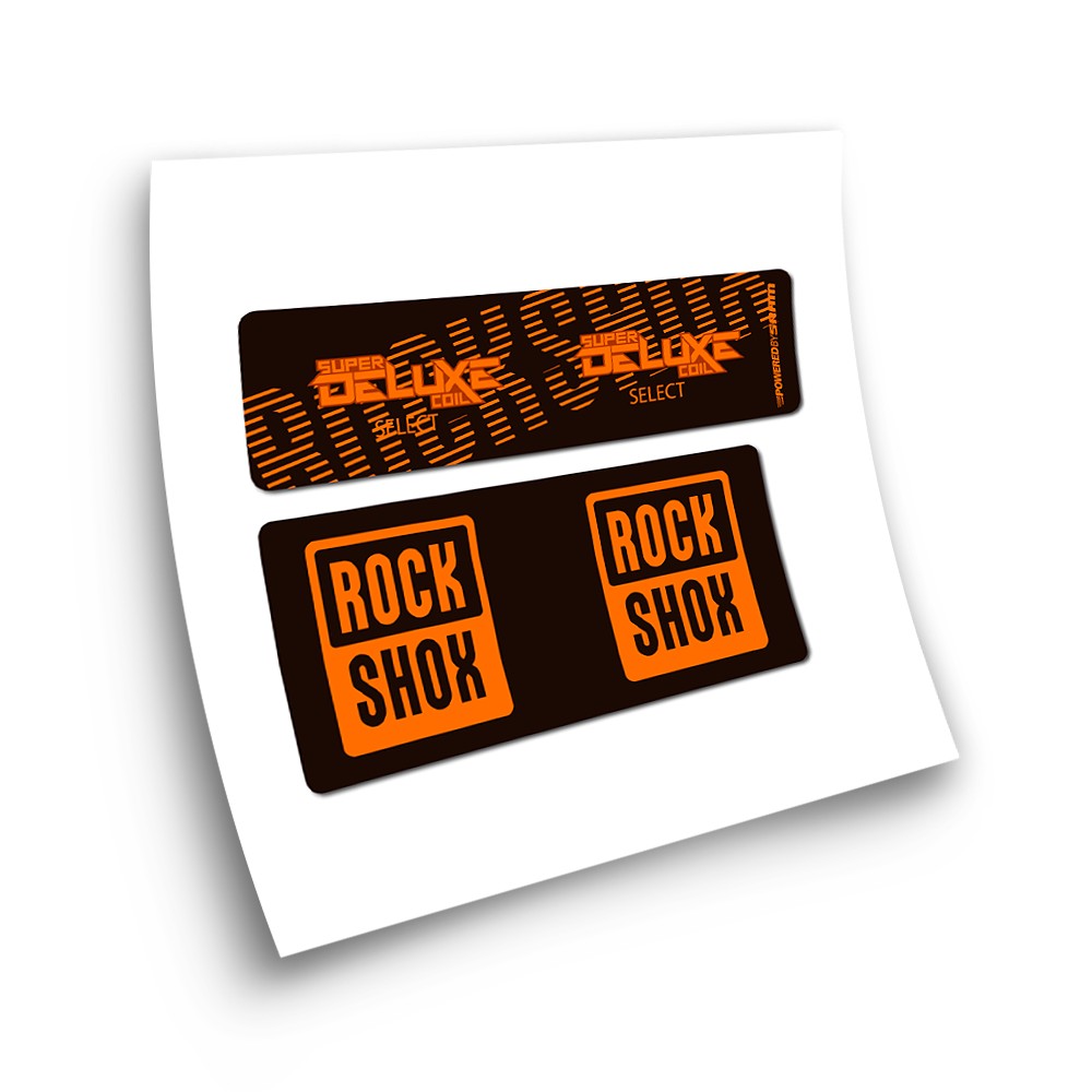 Schokdemper Stickers Rock Shox Super Delexe CoilL Select - Star Sam