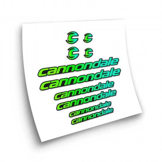 Fietsframe Stickers Cannondale Kleurverloop - Star Sam