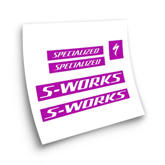Fietsframe Stickers Specialized S-works Model 6 - Star Sam