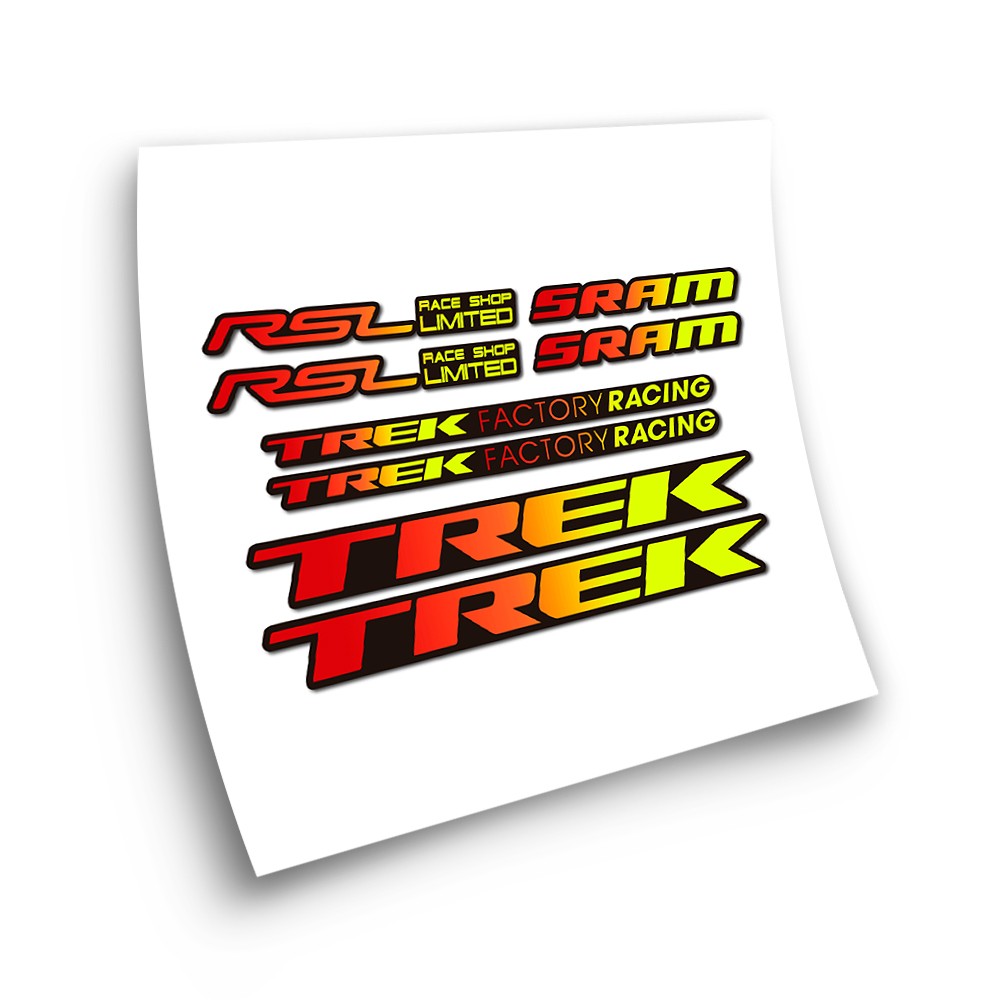 Bike Stickers Trek Factory Racing RSL Sram Kleurverloop - Star Sam