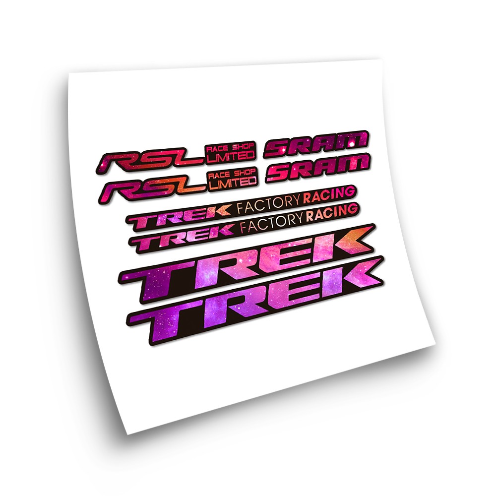 Stickers Velo Trek Factory Racing RSL Sram Galaxy - Star Sam