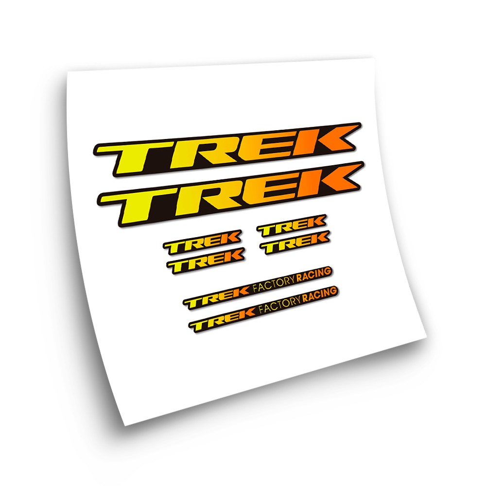Fietsframe Stickers Trek Factory Racing kleurverloop - Star Sam