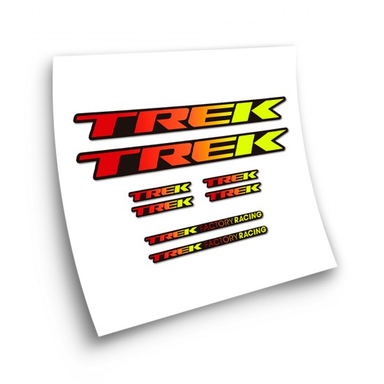 Fietsframe Stickers Trek Factory Racing kleurverloop - Star Sam