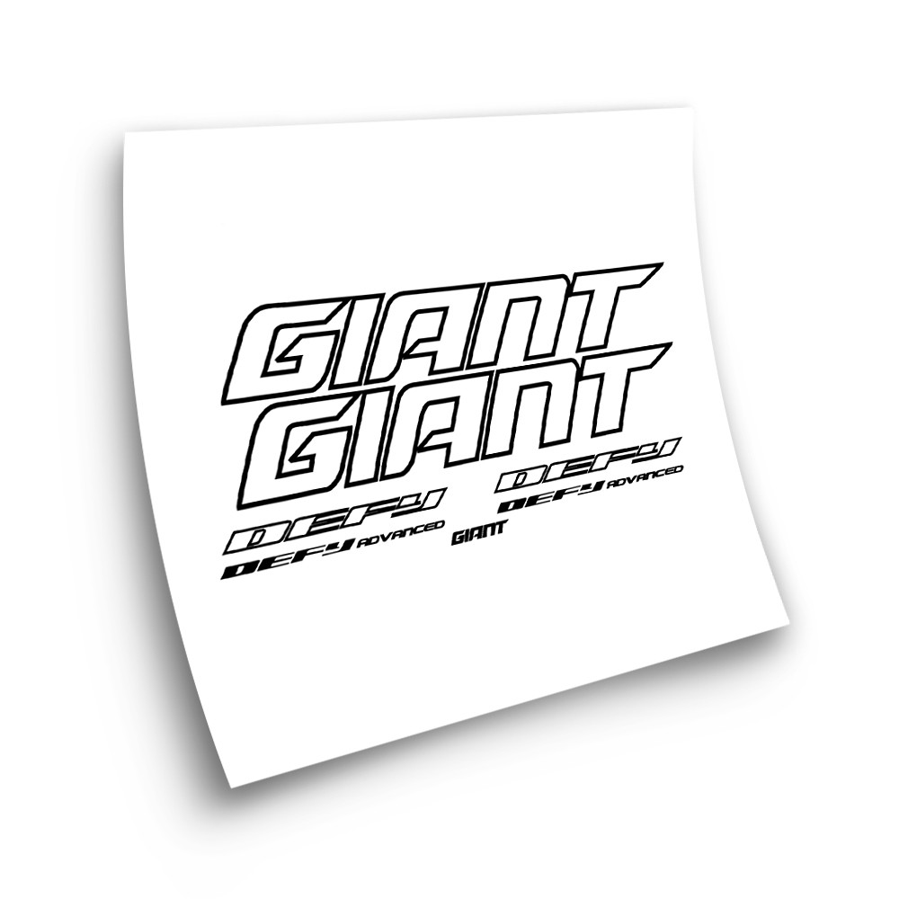 Fietsframe Stickers Giant Defy stansvorm - Star Sam