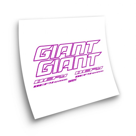 Fietsframe Stickers Giant Defy stansvorm - Star Sam