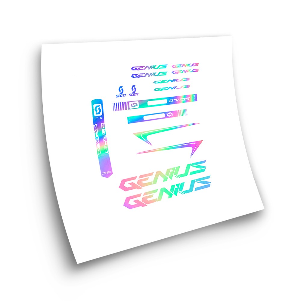 Fietsframe Stickers Scott Schaal Genius - Star Sam