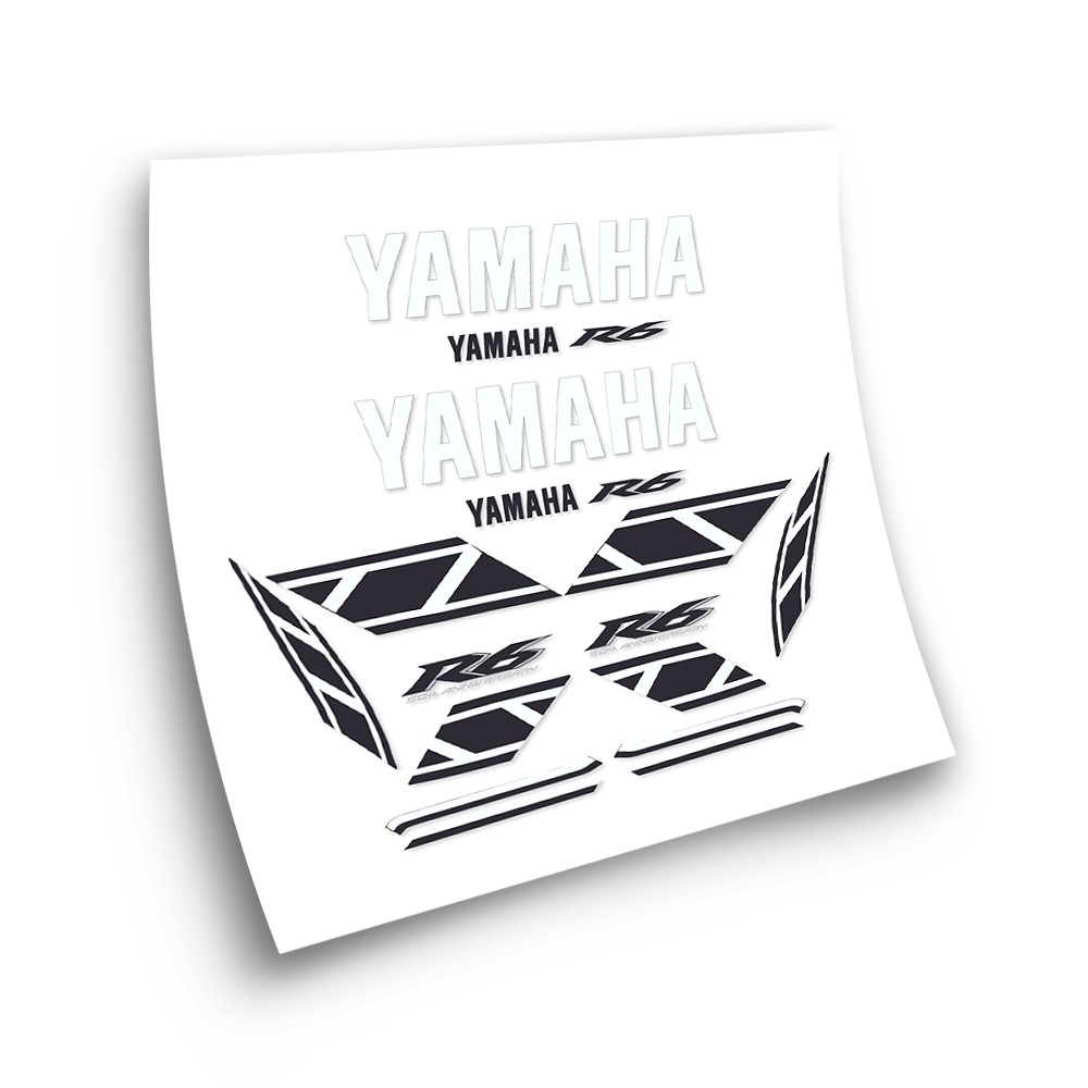 Moto Stickers Yamaha YZF R6 50e Verjaardag Jaar 2006 - Ster Sam