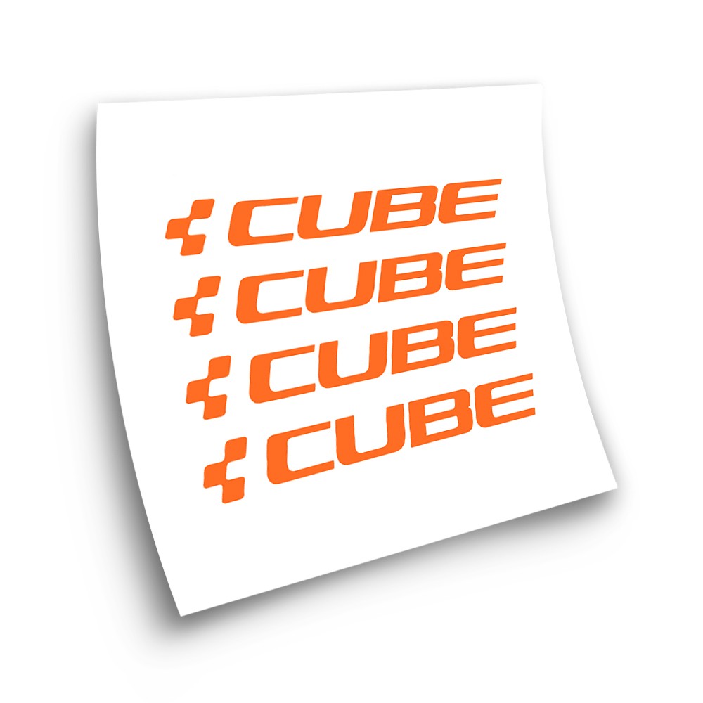 Αυτοκόλλητα πλαισίου ποδηλάτου Cube 4 λογότυπα - Star Sam