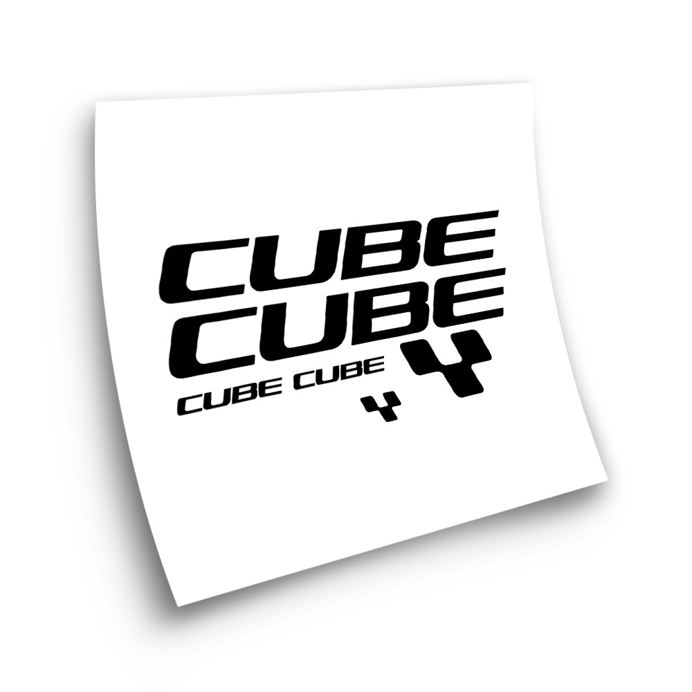 Αυτοκόλλητα πλαισίου ποδηλάτου Cube 6 λογότυπα - Star Sam