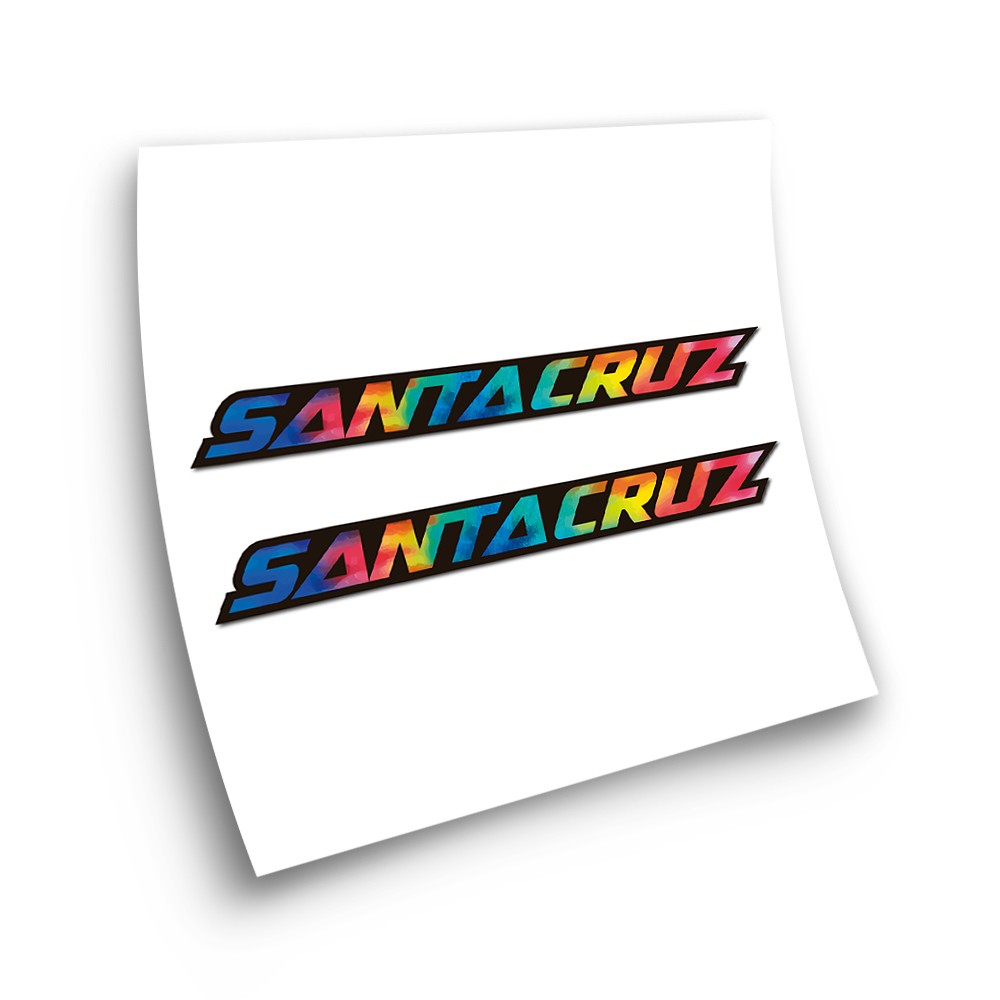 Santa Cruz Tie Spiral Bike Sticker Multicoloured - Star Sam