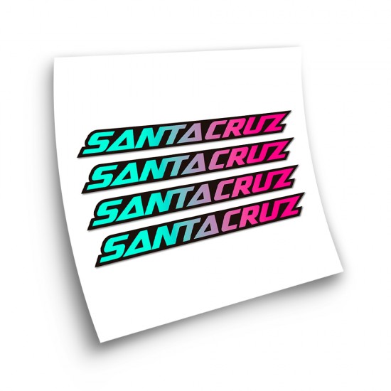 Fietsframe Stickers Santa Cruz Kleurverloop - Star Sam
