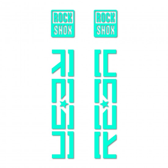 Rock Shox Reba Bike Die-Cut Sticker Choose Colour 2020 - Star Sam