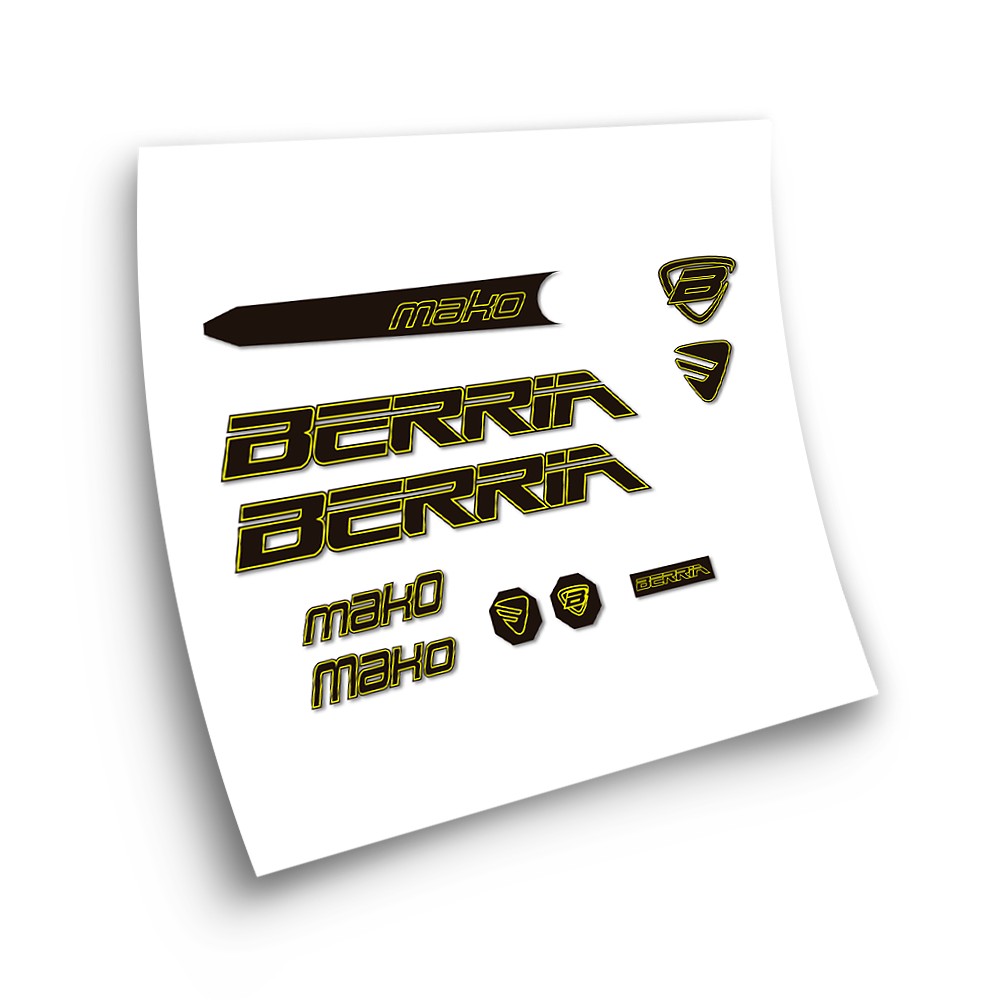 Fietsframe Stickers Berria Mako - Ster Sam