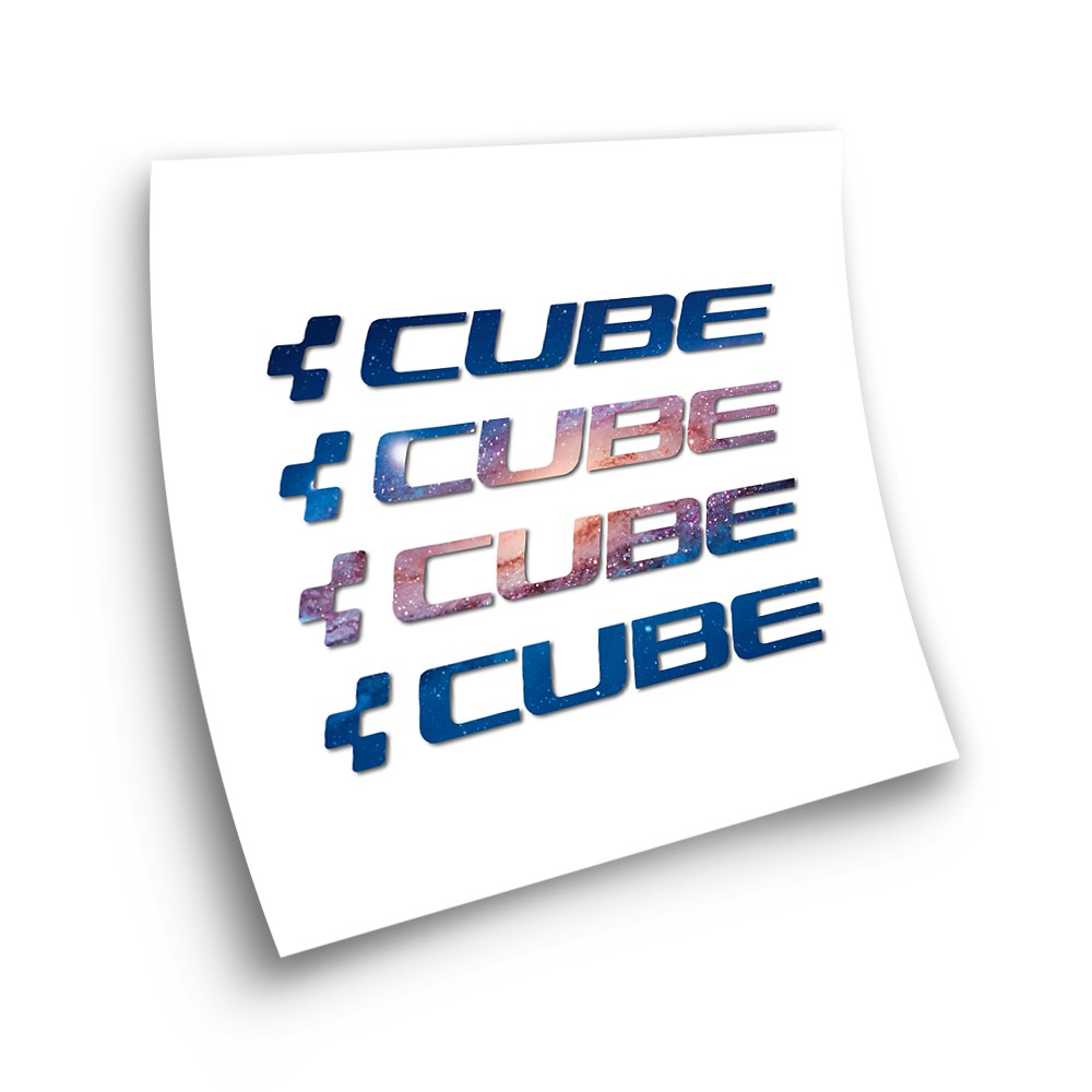 Cube X4 Galaxy Frame Bike Sticker Choose Your Colour - Star Sam