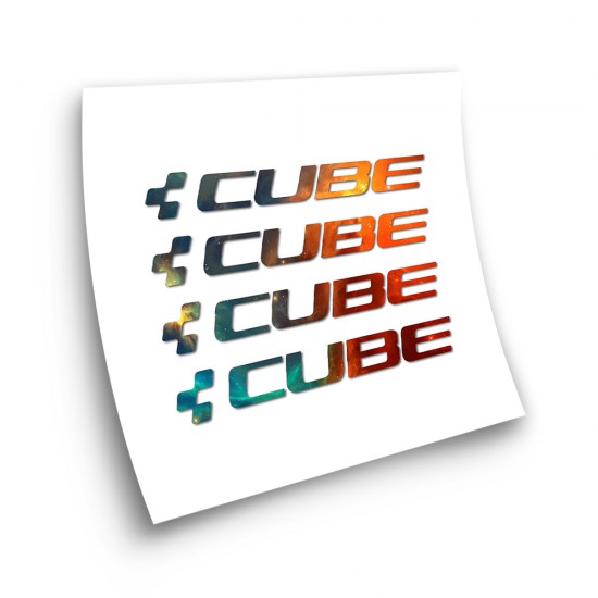 Cube X4 Galaxy Frame Bike Sticker Choose Your Colour - Star Sam