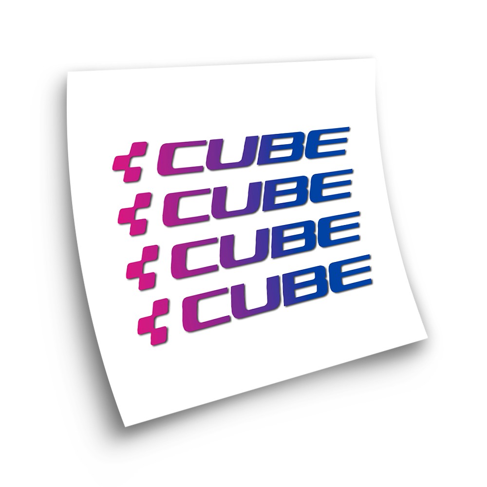 Naklejki na ramy rowerowe Cube X4 Gradient - Star Sam