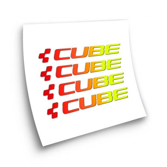Fietsframe Stickers Cube X4 Kleurverloop - Star Sam