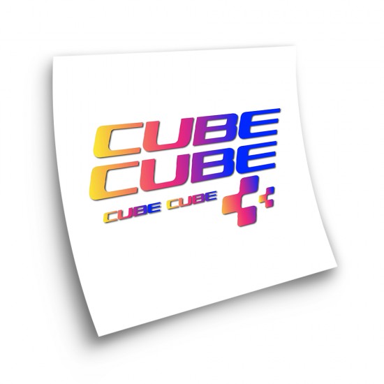 Fietsframe Stickers Cube X6 Kleurverloop - Star Sam