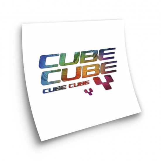Cube X6 Galaxy Rahmen Fahrrad-Aufkleber Farbe Wahlen - Star Sam