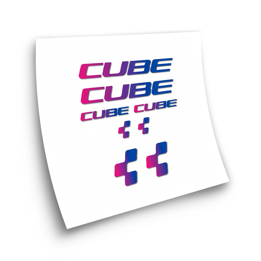 Fietsframe Stickers Cube X8 Kleurverloop - Star Sam