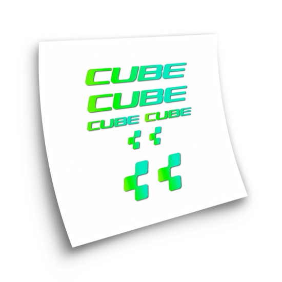 Fietsframe Stickers Cube X8 Kleurverloop - Star Sam