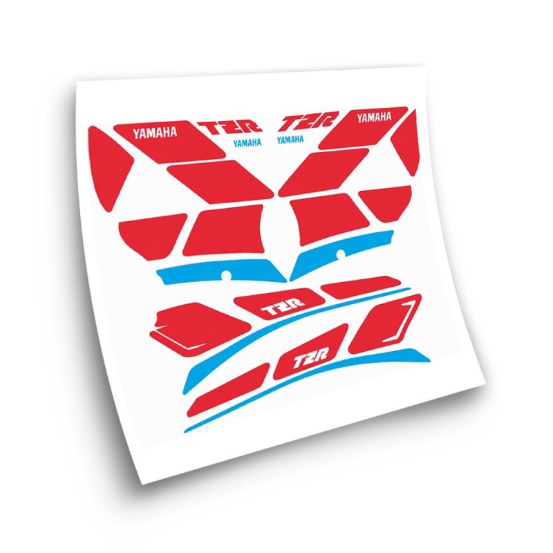 Yamaha TZR 80 Motorbike Stickers With Cladding White - Star Sam